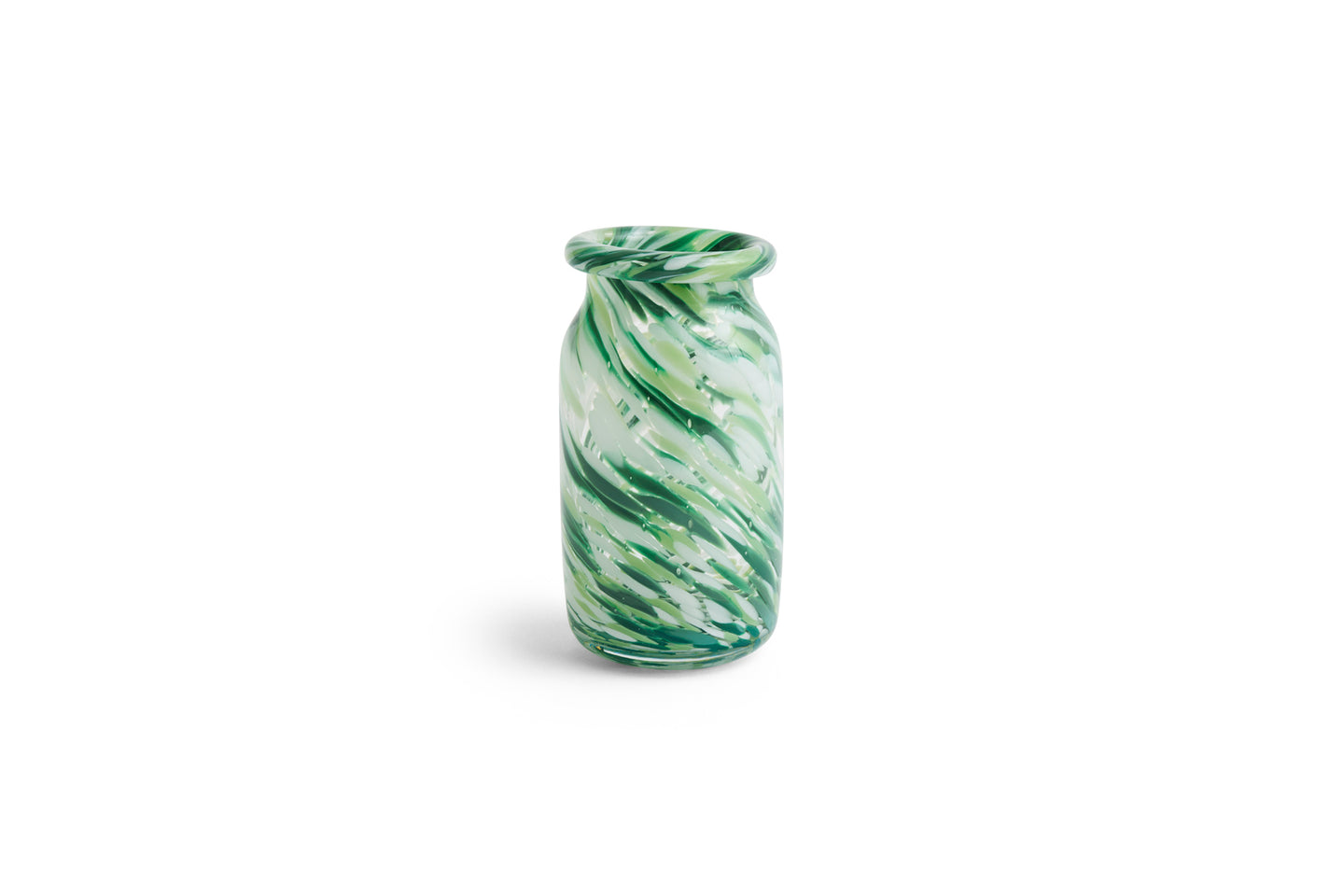 Splash Swirl Vase Green