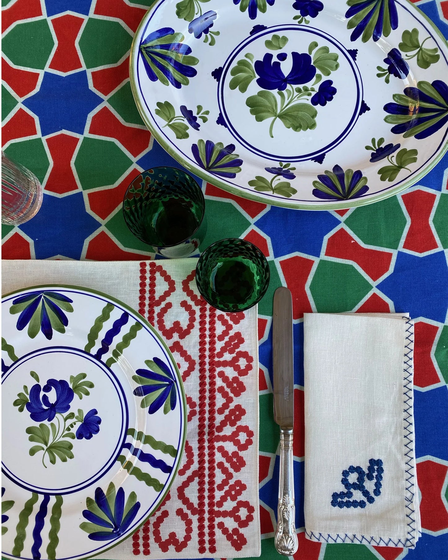 Blossom Blue Serving Plate