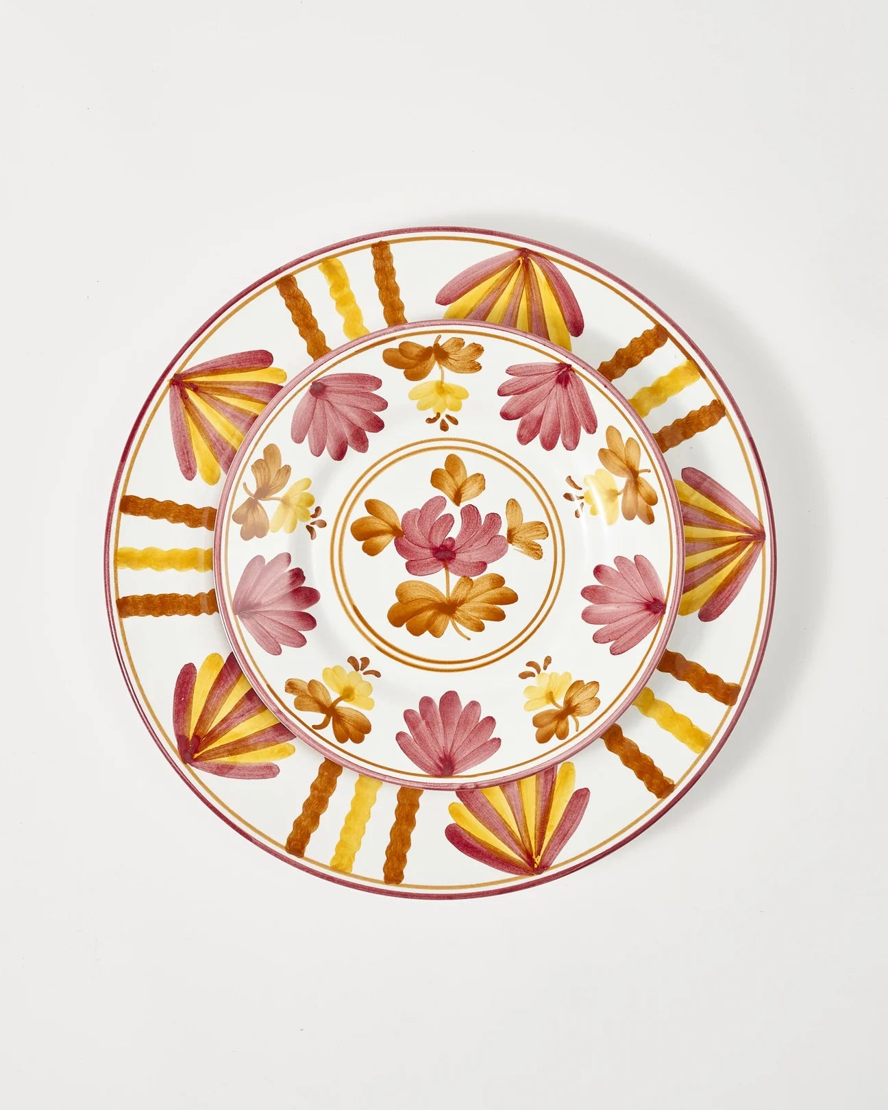 Blossom Yellow Dessert Plate Set