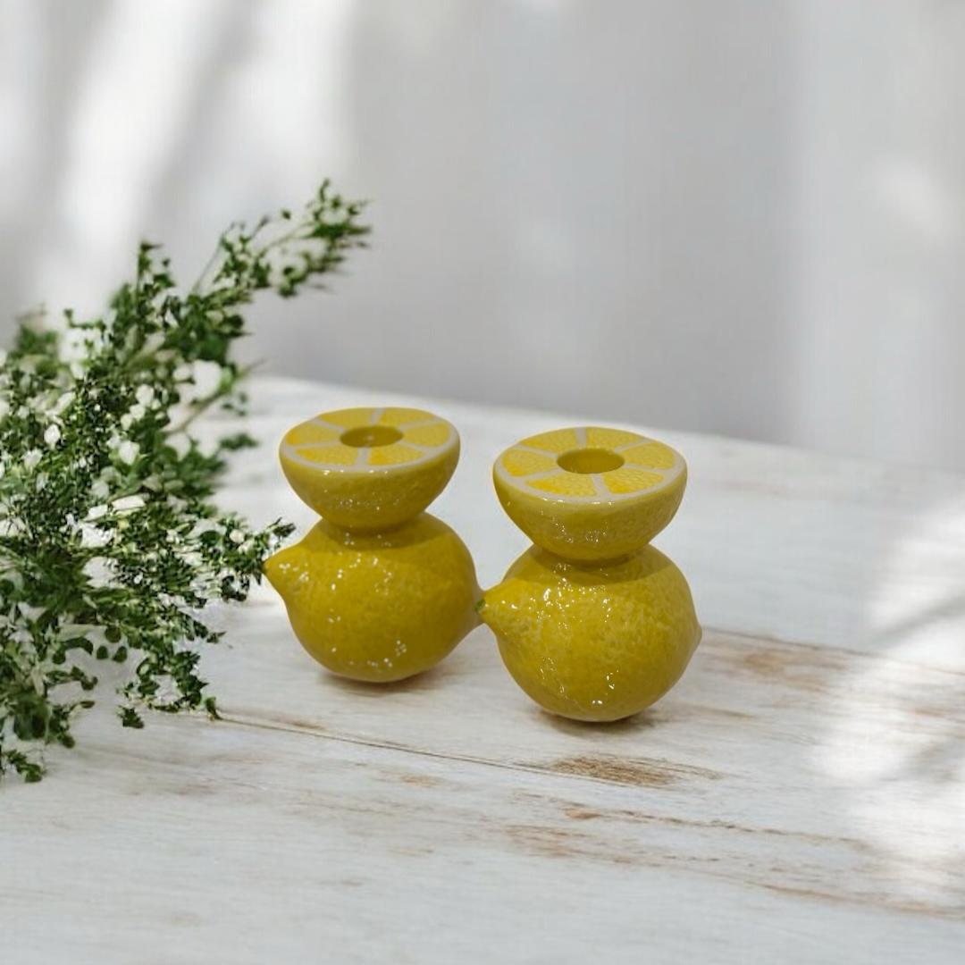 Lemon Zest CandleHolder Set
