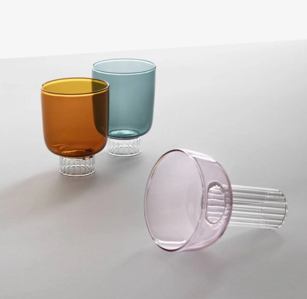 Tutu Liberta Pink Glass Set
