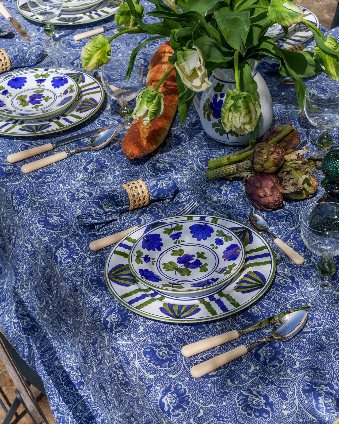 Blossom Blue Dinner Plate Set