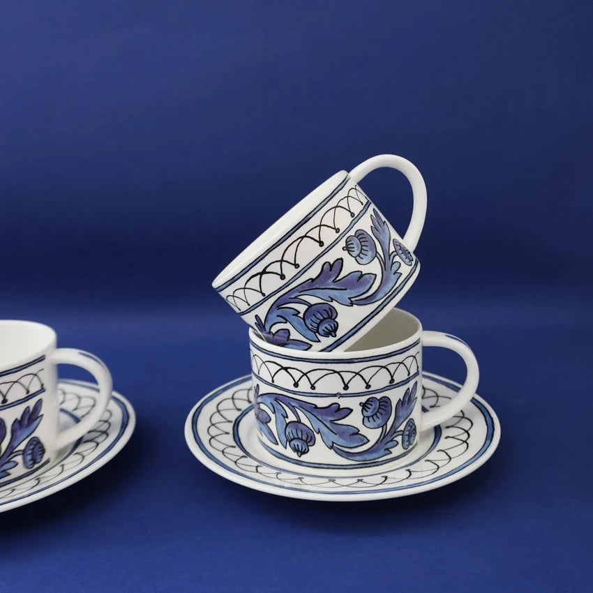 Heritage (Blue Bird)- Teapot and Cup Set