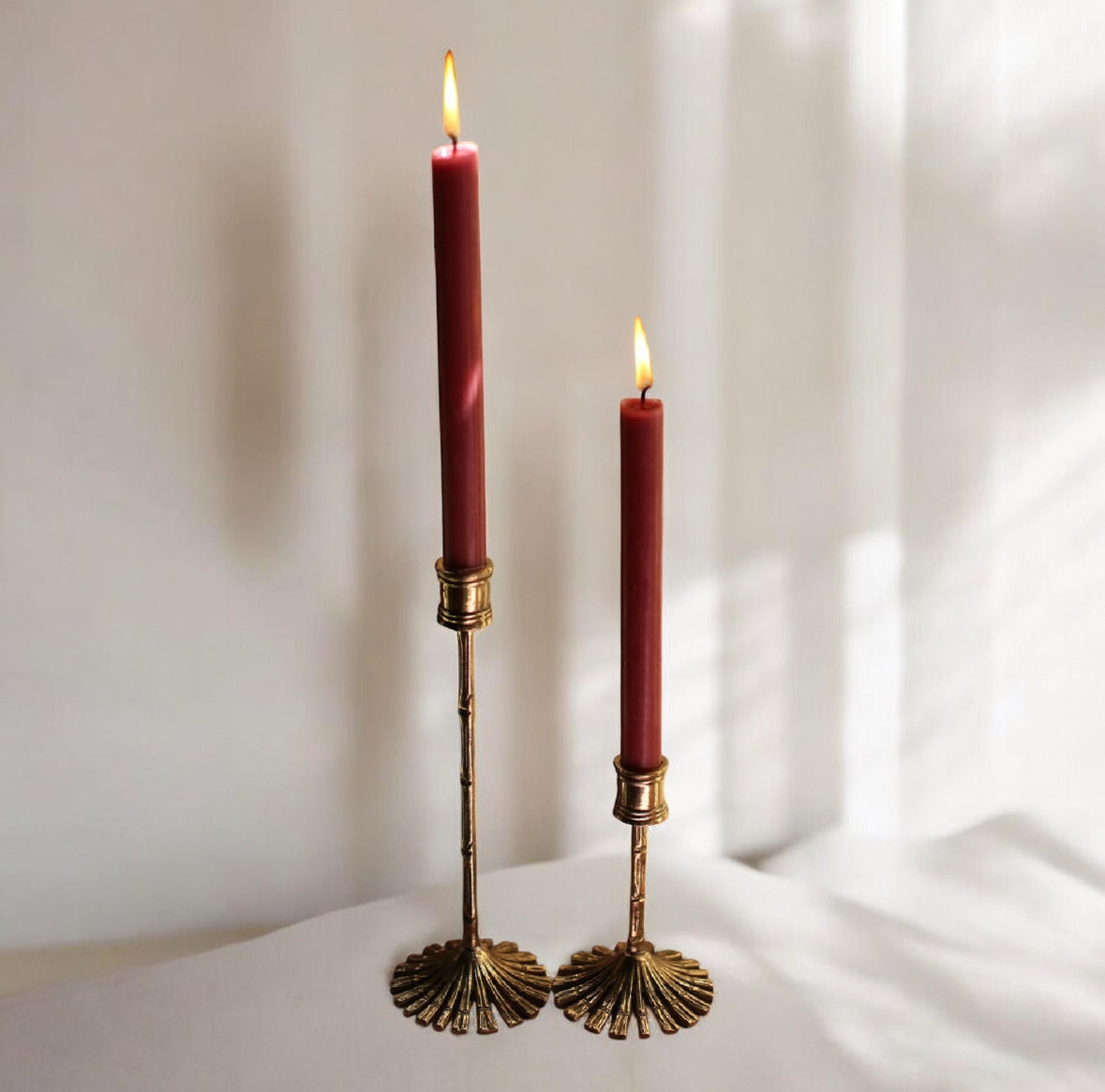 Bamboo Candle Holder Gift Set