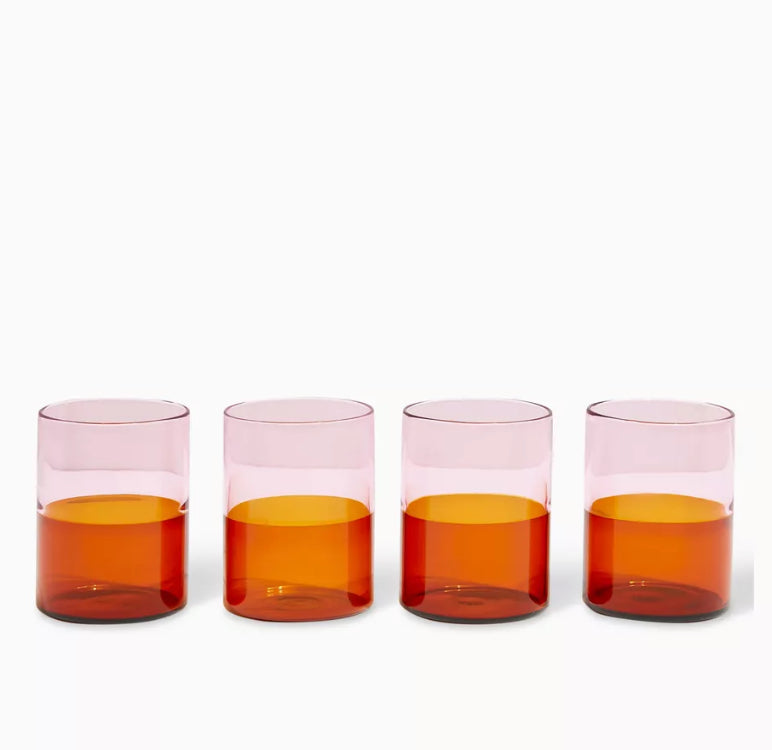 Two Tone Glasses Set