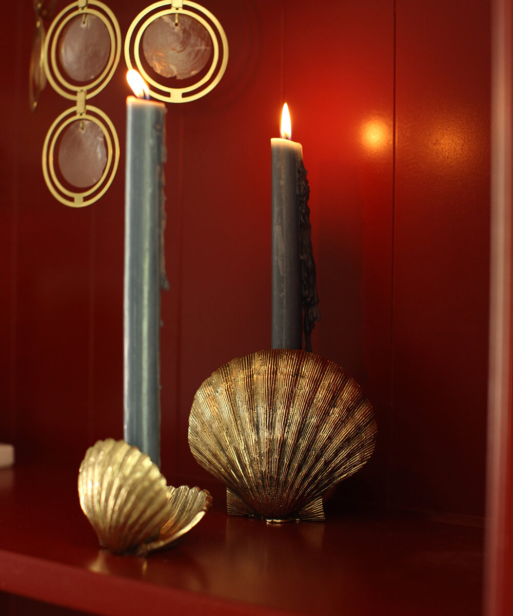Scarlett Shell Candleholder Gift Set